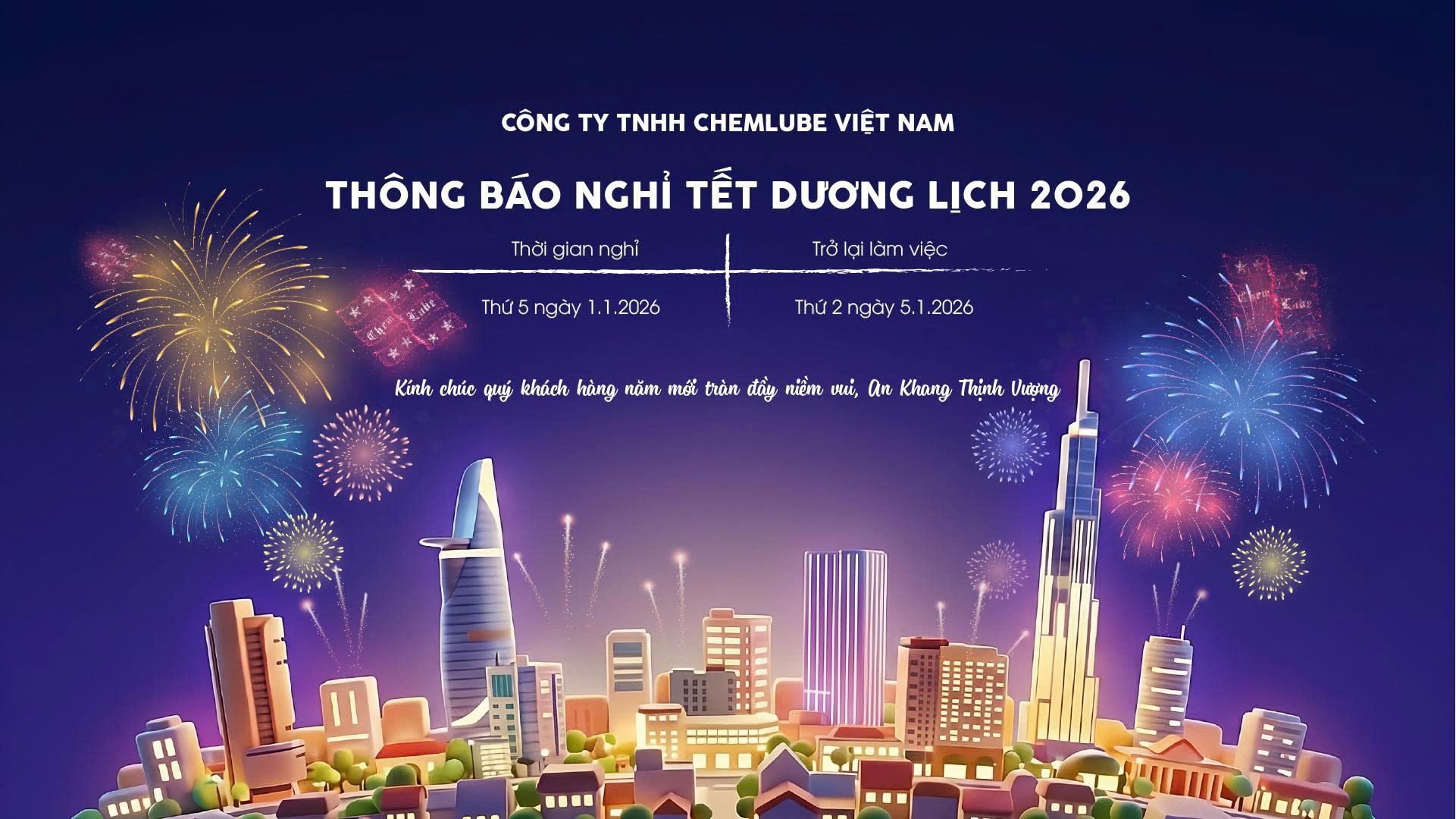 Thông báo nghỉ 2026